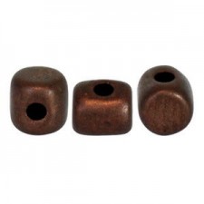 Les perles par Puca® Minos beads Dark bronze mat 23980/84415